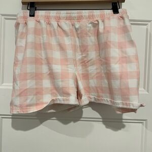 Marley Lilly Pink and White Checkered Shorts